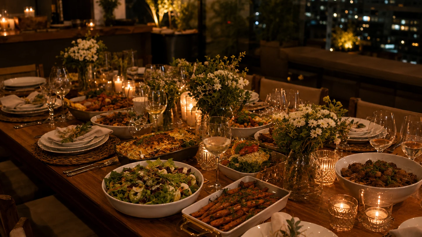 Saladas e acompanhamentos para buffet de almoço e jantar em BH