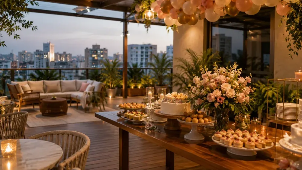 Festa infantil em apartamento ou cobertura em BH com buffet montado