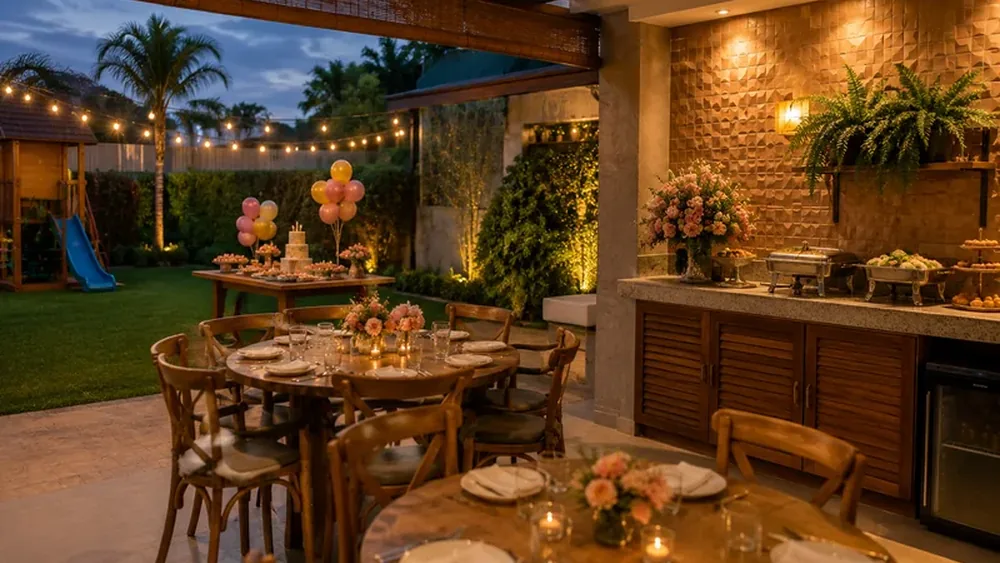 Festa infantil em casa com quintal ou área gourmet em Belo Horizonte